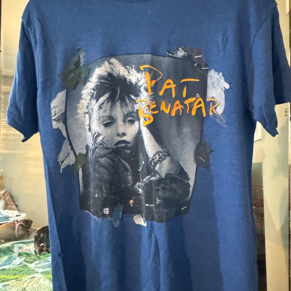 Blue Pat Benatar Graphic T-Shirt from the Seven the Hard Way tour